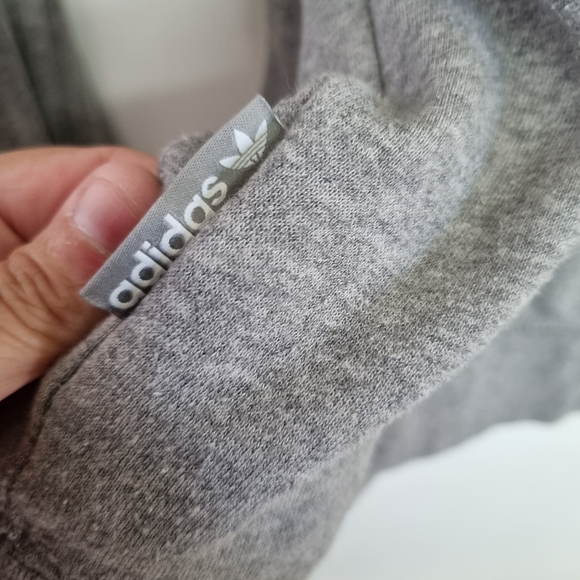 Adidas Originals grey zip through sweater sz large - Picture 6 of 8
